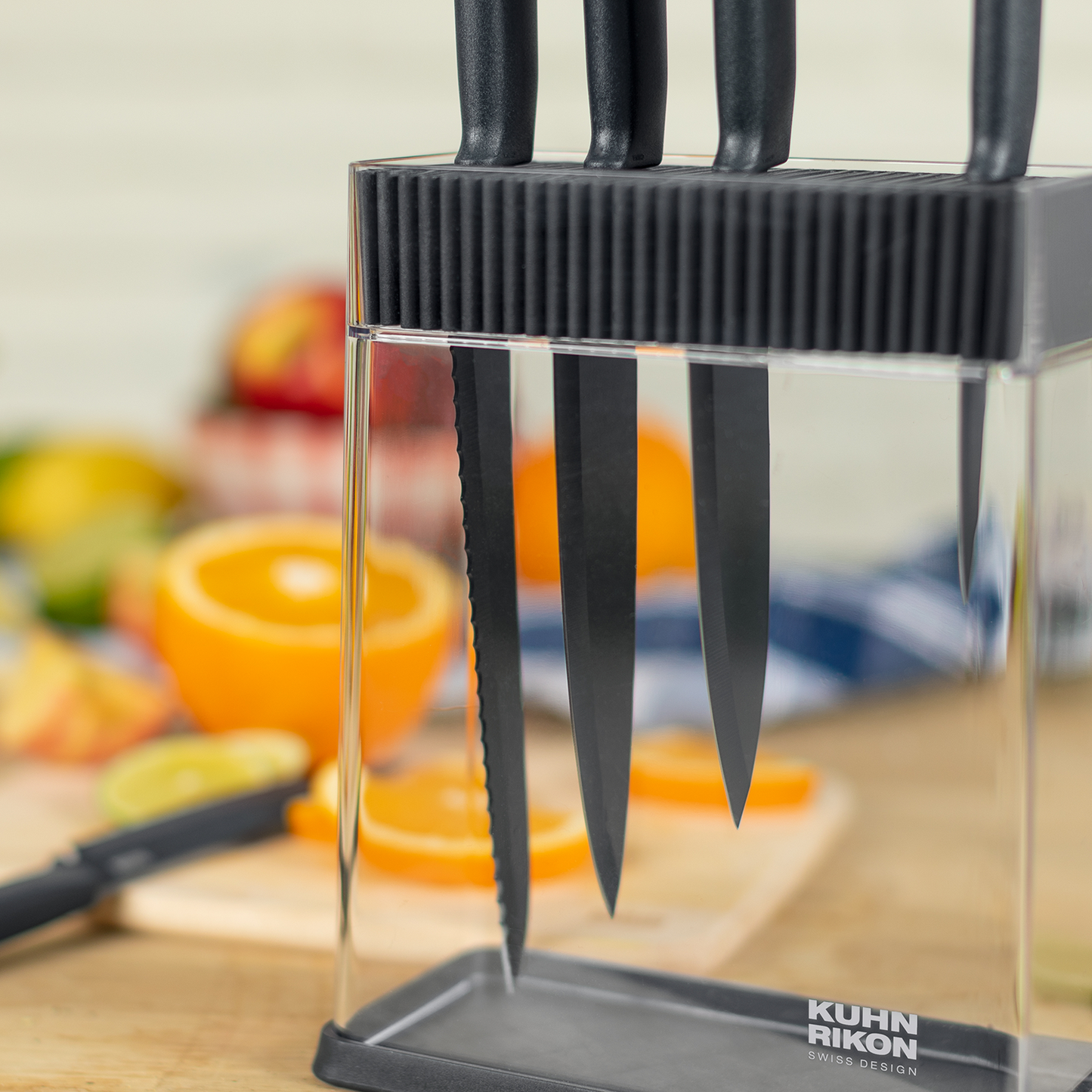 Messerblock Set Colori grau 6-teilig