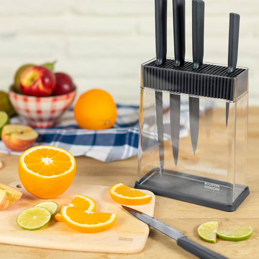 Messerblock Set Colori grau 6-teilig