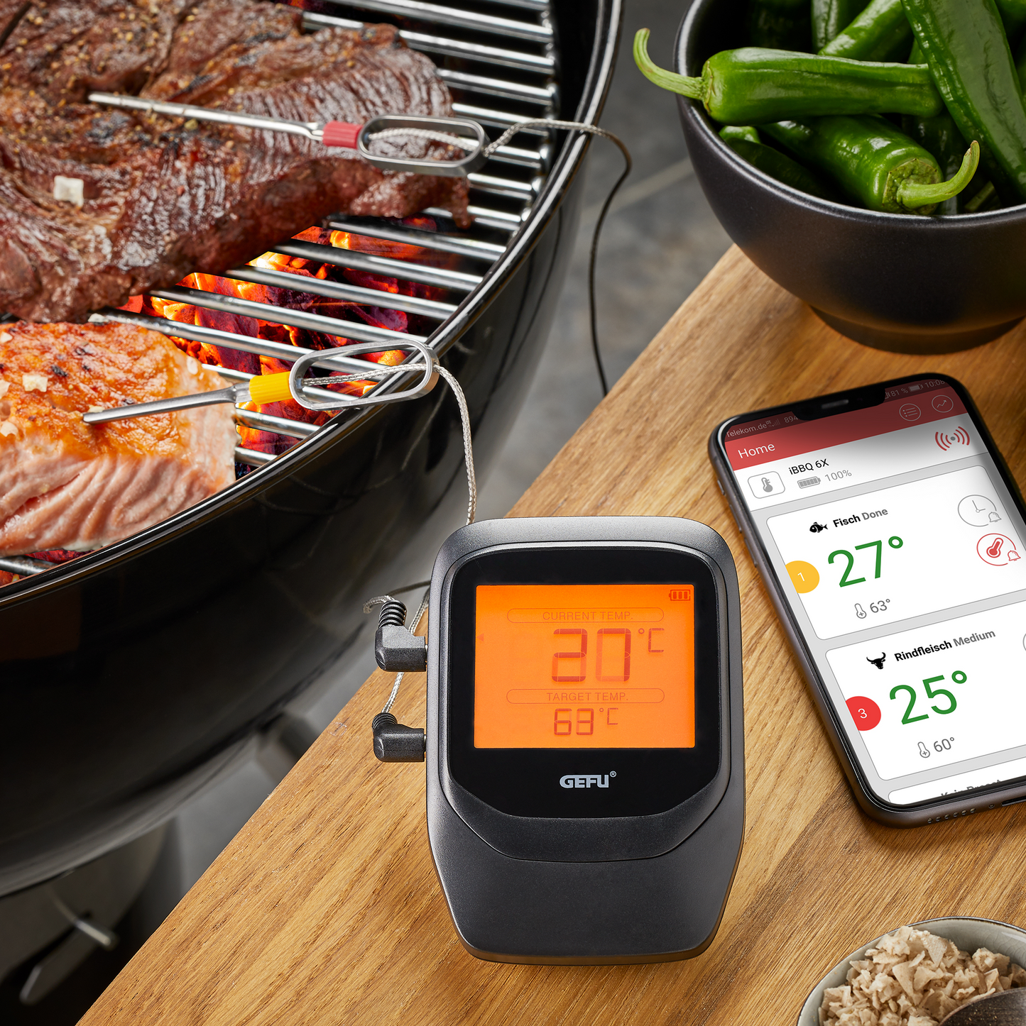 Thermomètre pour grill et rôtis Control+