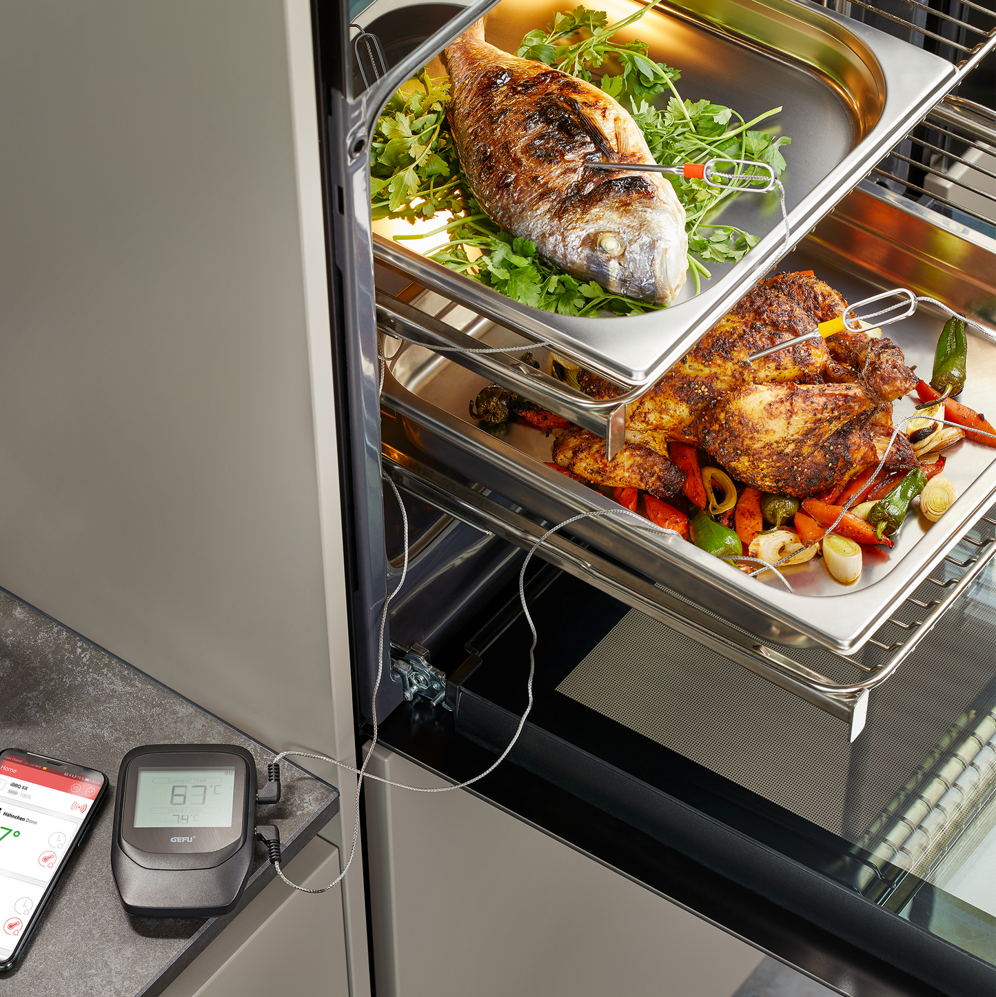 Thermomètre pour grill et rôtis Control+