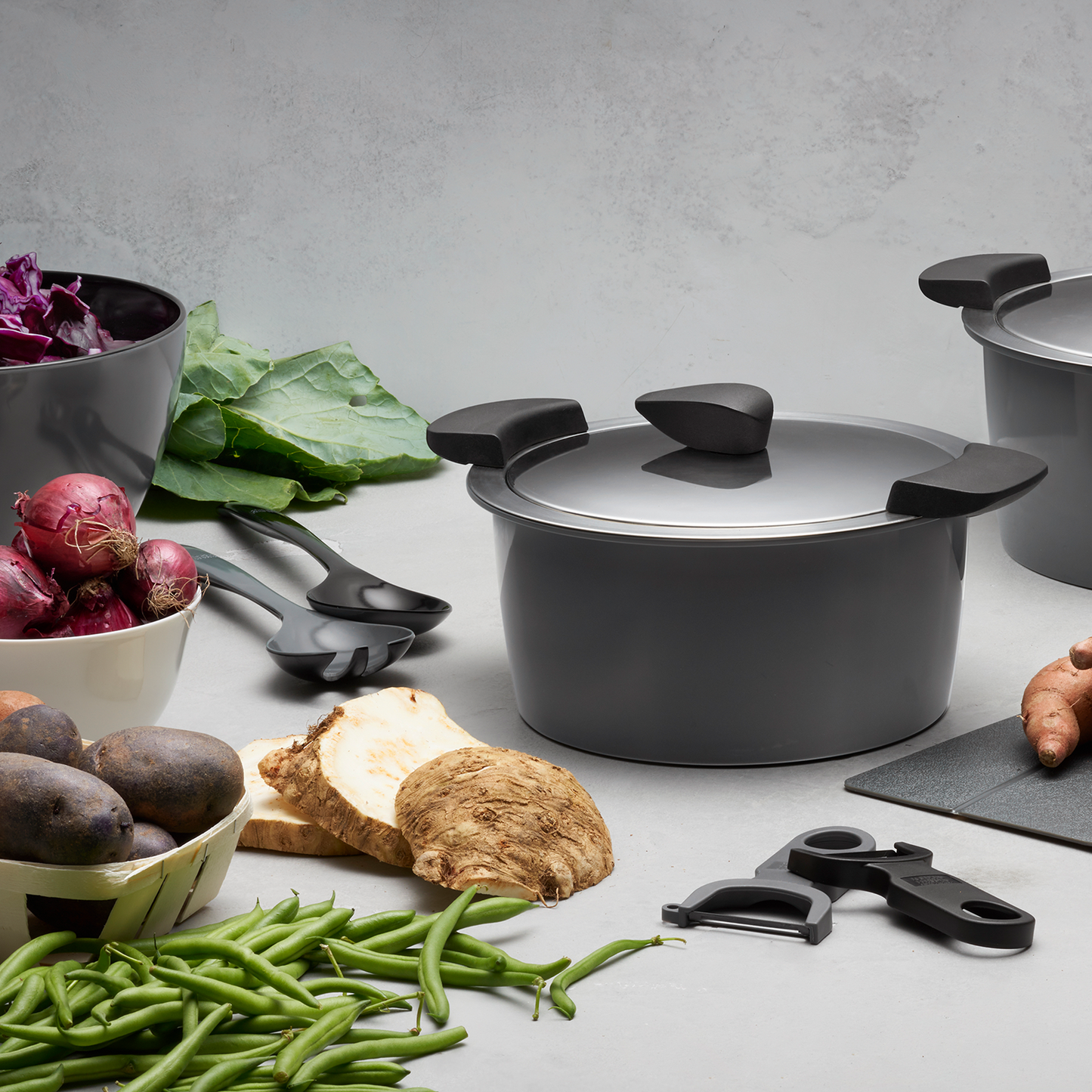 Servierkasserolle HOTPAN® grau