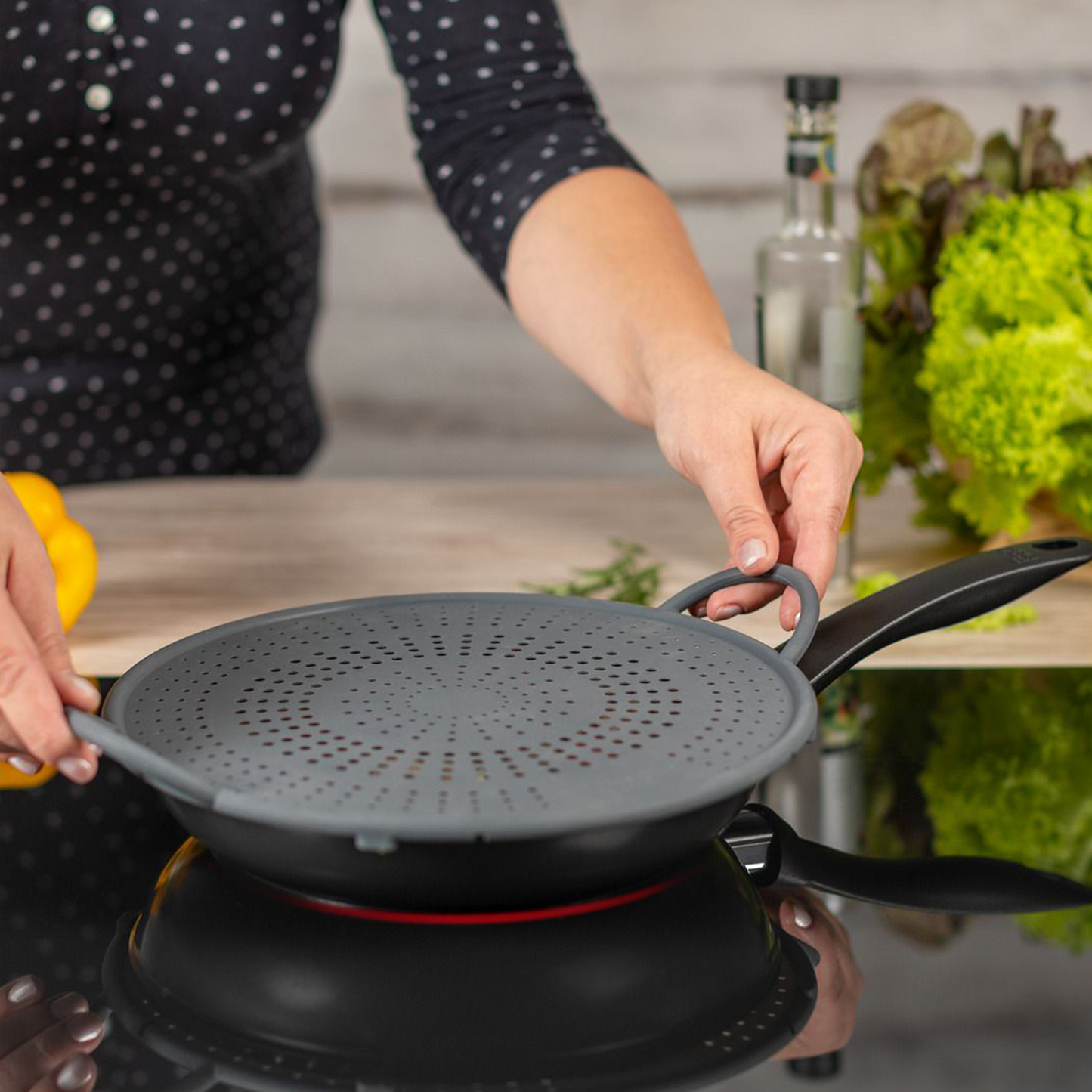 Spritzschutz Silikon Set grau