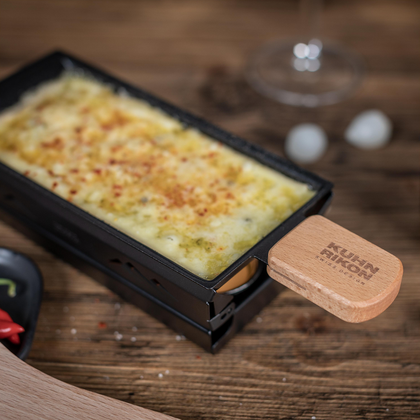 Service à raclette mini montagnes noir