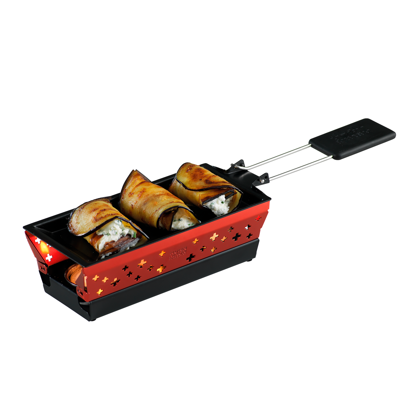 Service à Raclette Mini Croix Suisse rouge