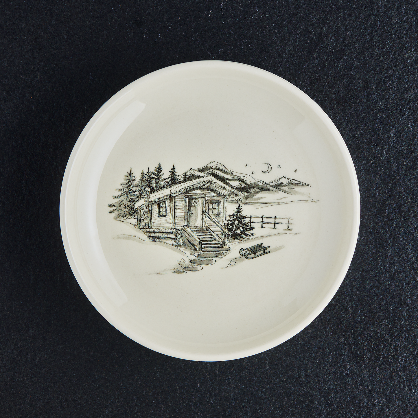 Fondueteller Chalet 4er-Set