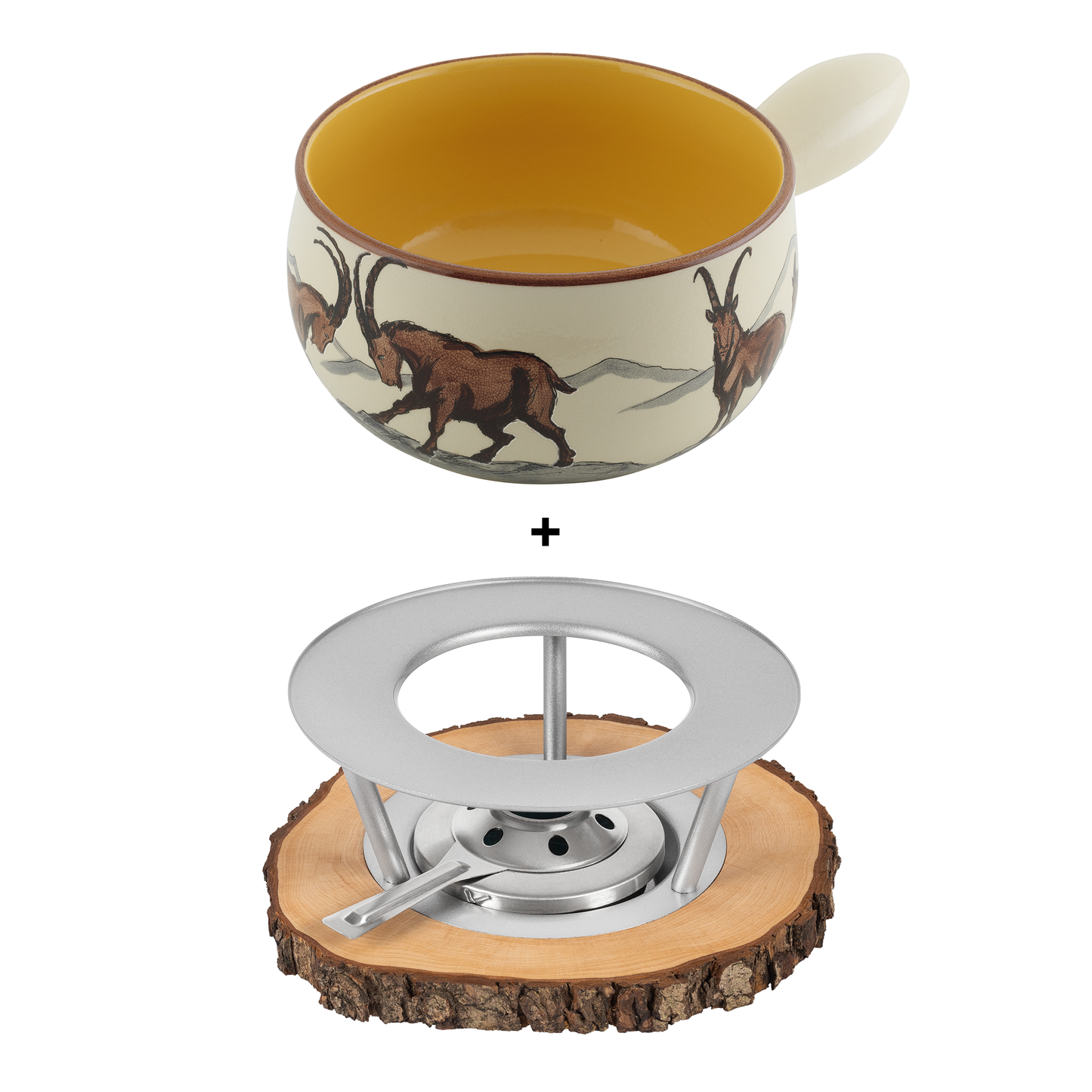 Fondue-Set Steinbock