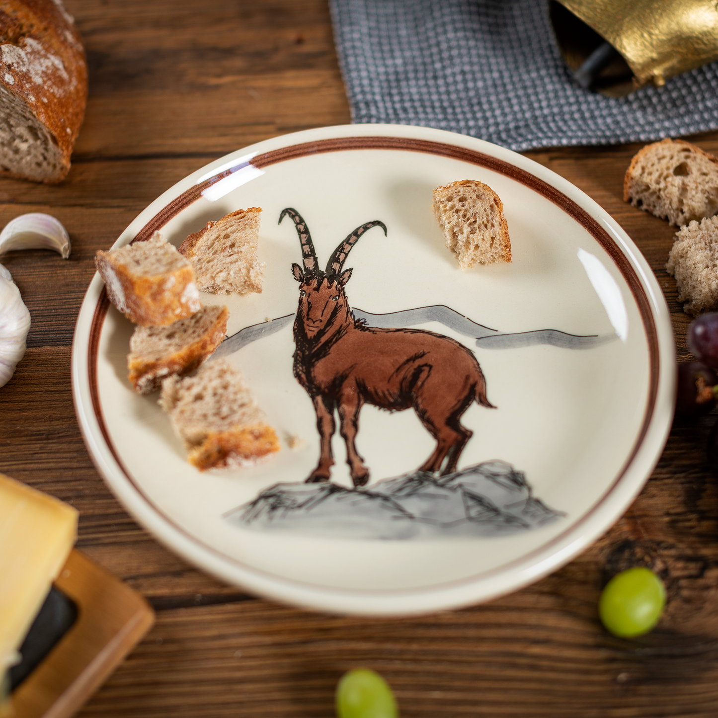 Fondueteller Steinbock 4er-Set