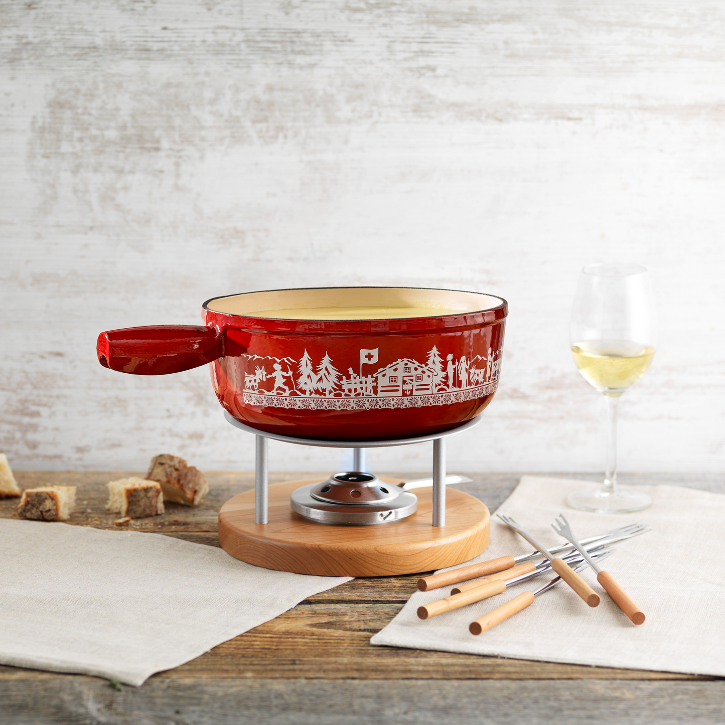 Käsefondue-Set Alpweide