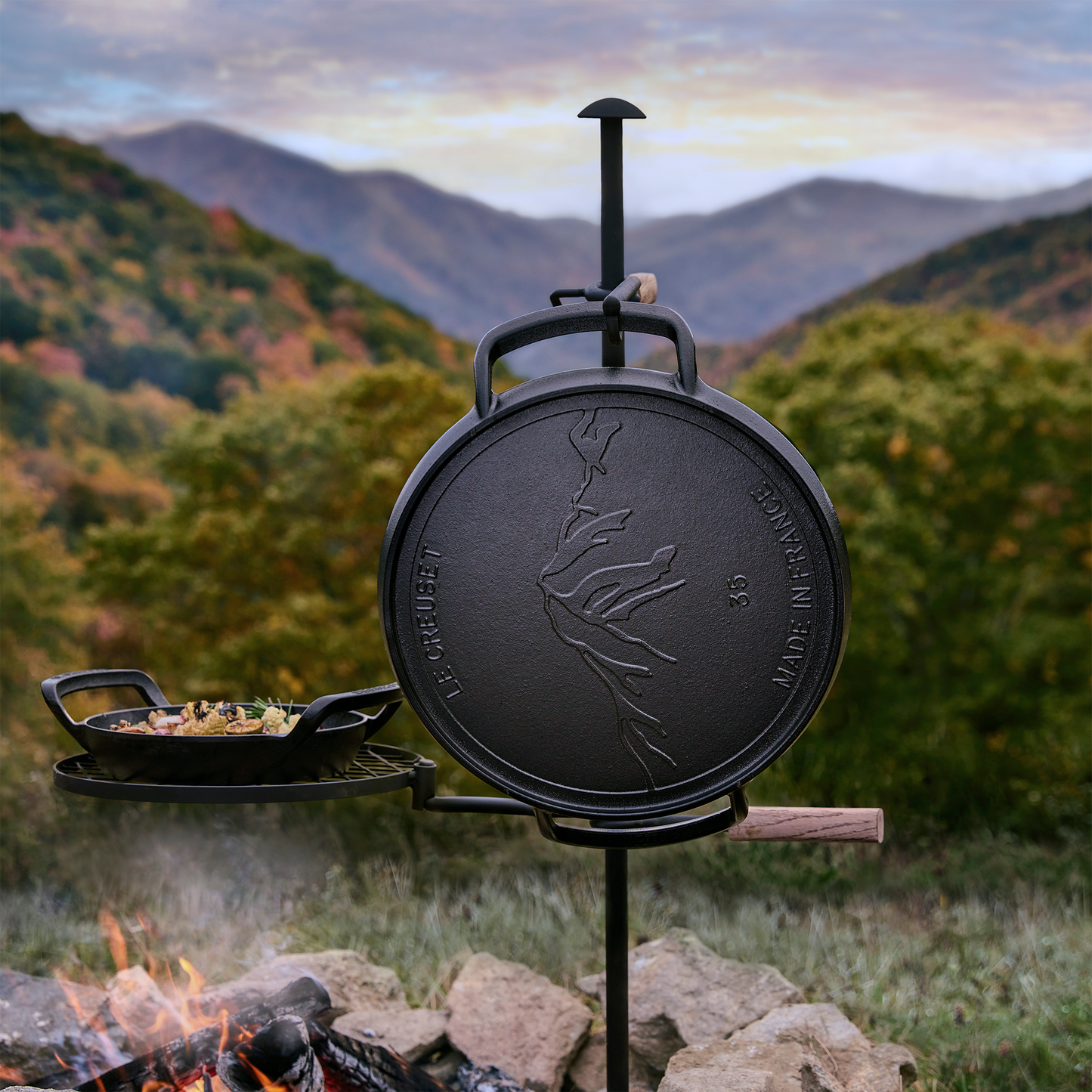 Poêle à griller ronde BBQ extérieur ø 25 cm
