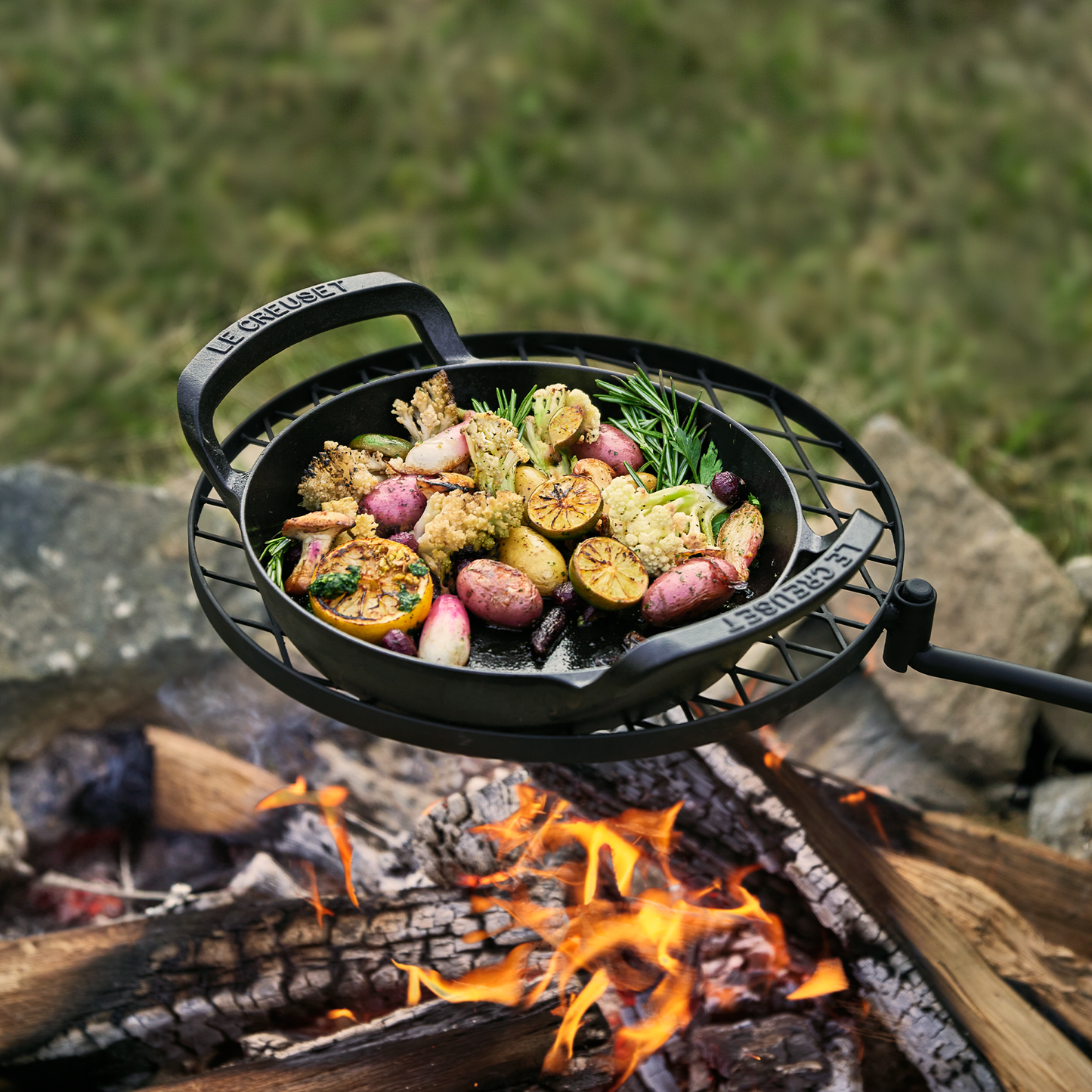 Poêle à griller ronde BBQ extérieur ø 25 cm