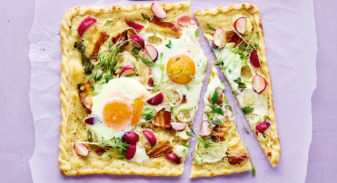 Frühlings-Flammkuchen