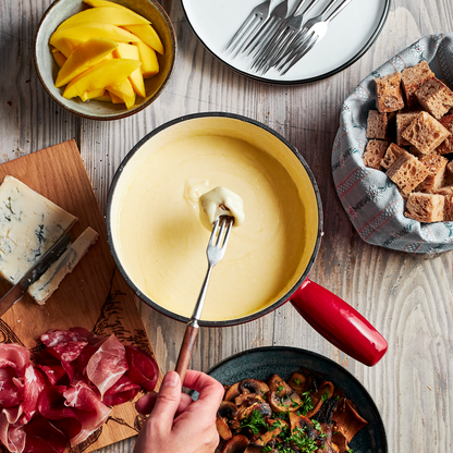 Service à fondue au fromage 