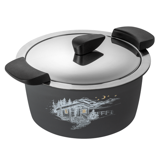 Servierkasserolle HOTPAN® grau mit Chalet