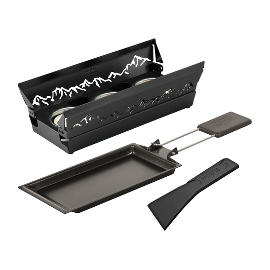 Raclette Set Mini Alpenglühen schwarz