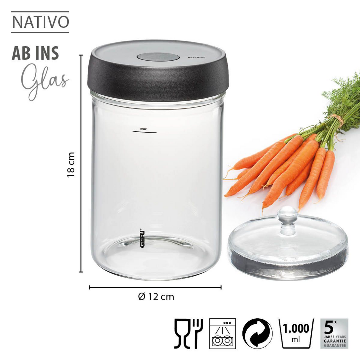 Fermentierglas Nativo 3er Set