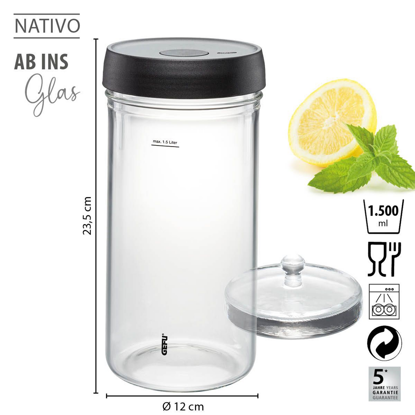 Kit de fermentation Nativo comprenant des verres supplémentaires