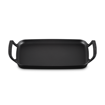 Plaque de cuisson extérieure rectangulaire pour barbecue 40 cm
