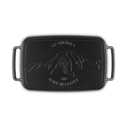 Plaque de cuisson extérieure rectangulaire pour barbecue 40 cm