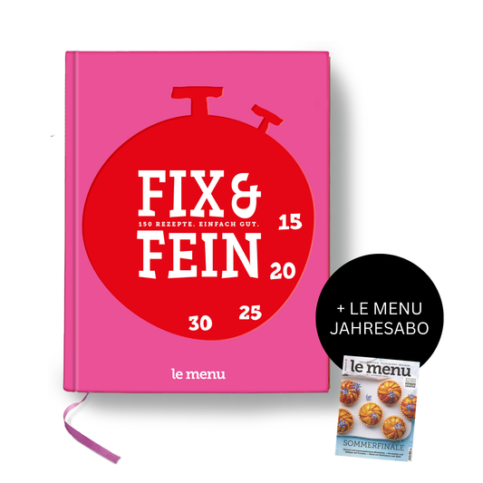 Kochbuch + le menu Jahresabo